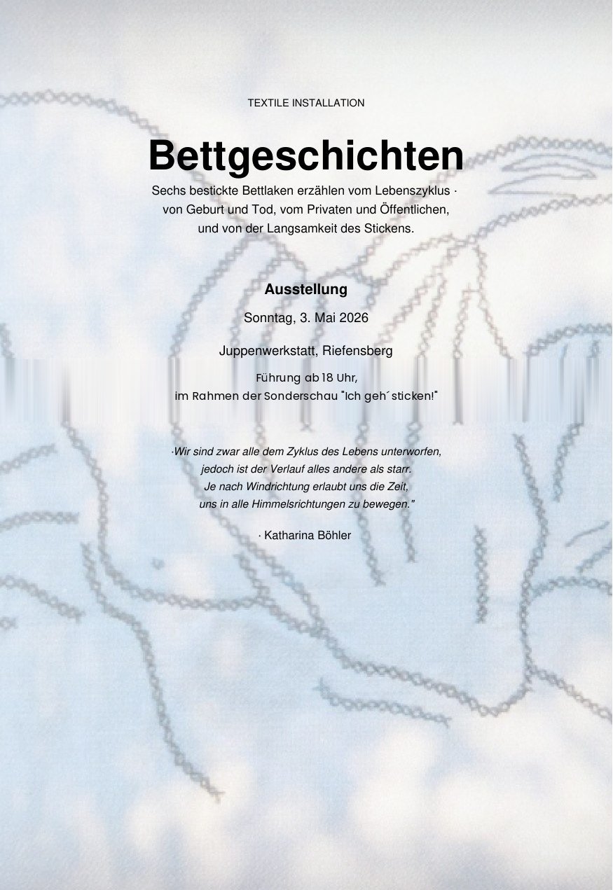 Flyer Bettgeschichten